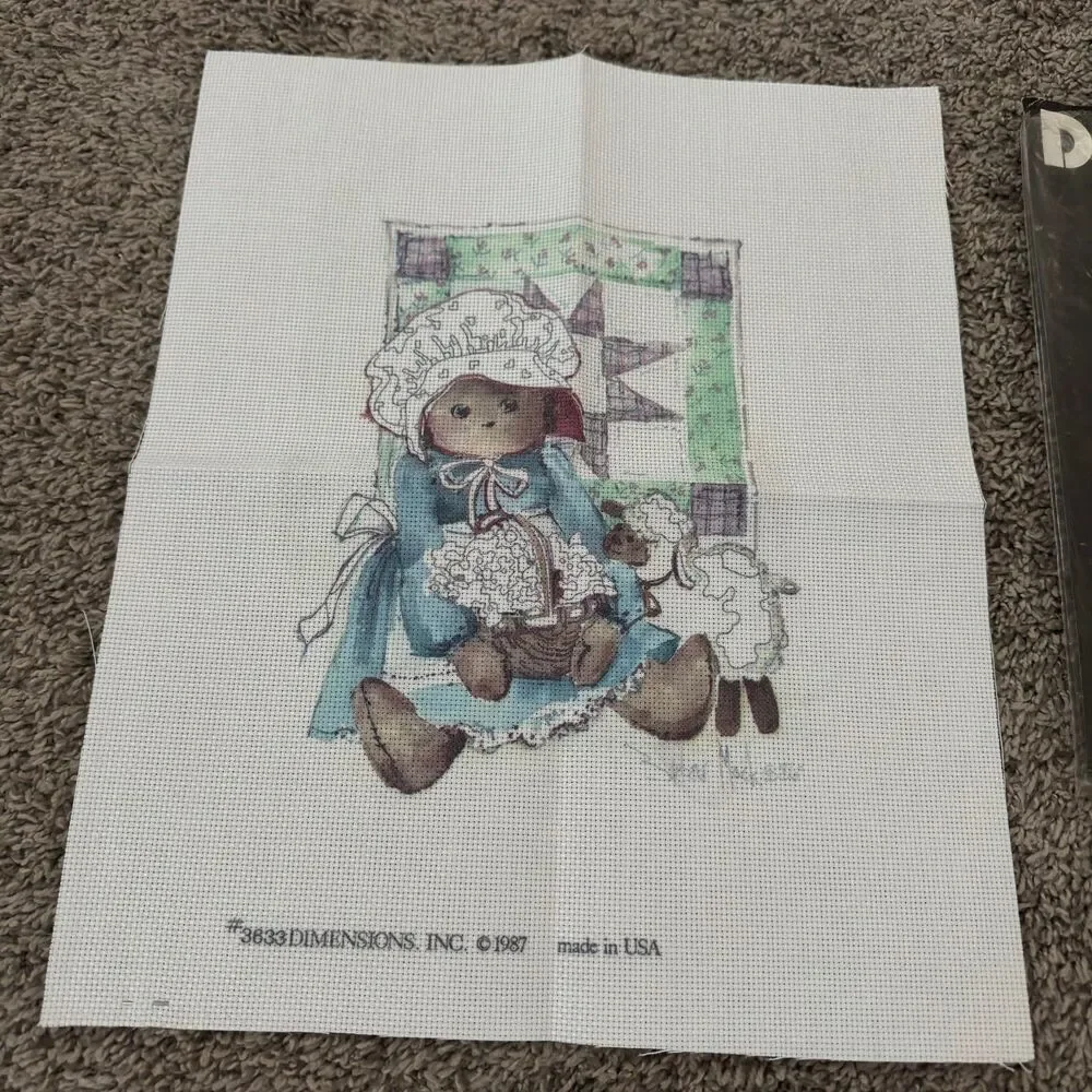 Dimensions Counted Cross Stitch Kit Country Doll 3633 - 9x12